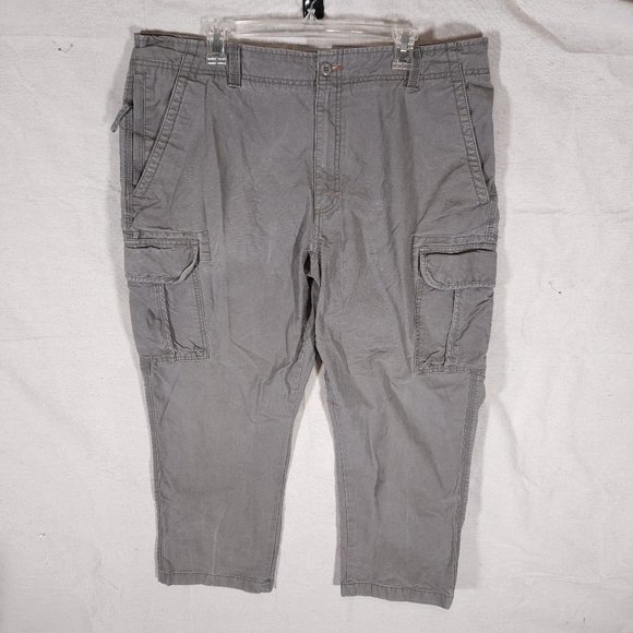 L.L. Bean Allagash Cargo Hiking Pants Mens 40x29 (~27) Gray Outdoors 503739 - Picture 1 of 14